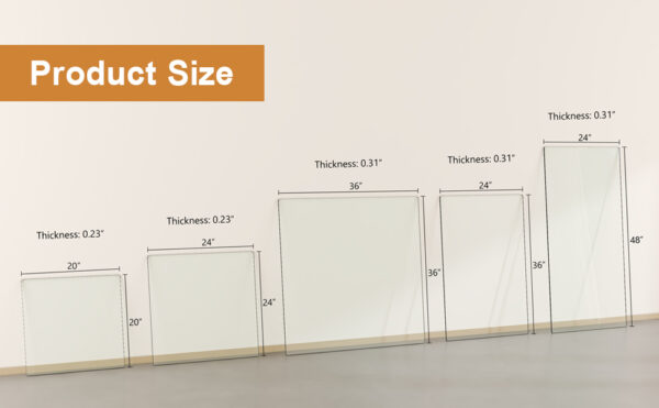 af3784ed872540c3b681edd7300b7f62_a4377cd14e0b4353f3ba97a84a019dfa ONLY Separate Glass Tabletop.24*36 inch Rectangular heat-resistant Transparent Tempered Glass Tabletop.Suitable for various occasions such as kitchens and restaurants.Transparent GLASS,24*36*0.31inch.