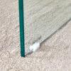 Natural Style MDF Coffee Table - 39.3"x21.6" with Tempered Glass Legs.Density Board Sticker,Reinforced Glass.