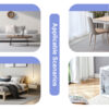 Hexagonal MDF coffee table, characteristic pattern stickers, multi-hole design to give more storage space, simple and convenient design makes it suitable for all kinds of style scenes.