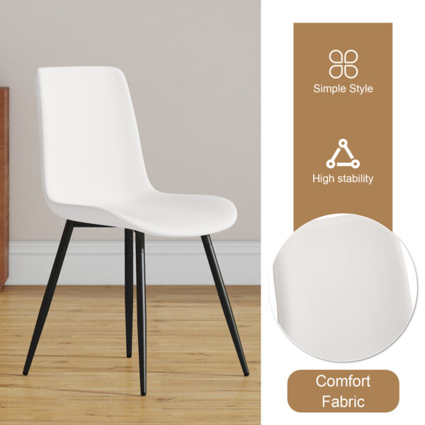 b0515b8c2eb04588b0f98bc7bfb07048_8afc0f574a693b7b7a9ac969dc2874c4 Table and chair set. Modern minimalist grey marble textured MDF dining table with metal frame. Comes with 6 chairs with PU cushions and black metal legs.