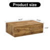 Modern MDF coffee table with wood texture pattern -39.37x23.62x11.81 inches - stylish and durable design