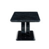 Modern minimalist black MDF pattern sticker pattern MDF rectangular coffee table. Add a peaceful and comfortable atmosphere to your home. MDF coffee table, black MDF pattern sticker, side table.