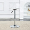 Modern minimalist bar chairs and bar stools. Can rotate 360 ° and adjust lifting. PET backrest and PU seats. Set of 2. Suitable for bars, restaurants, and front desk cashiers. W1151P172644