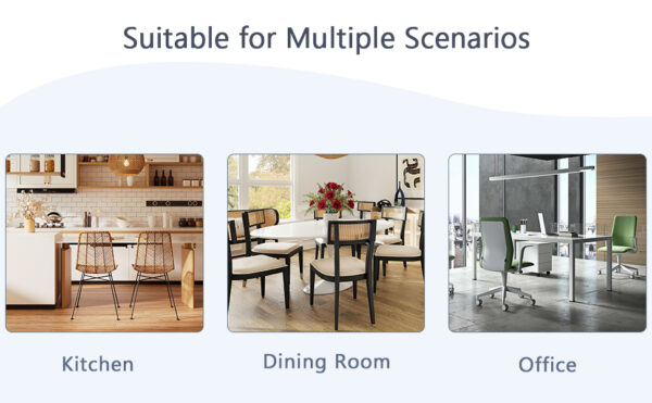 b293d561f4a649b485e9313d9f9d4823_81d50f872c6276afe2fc11c0b6201a55 Table and chair set.63"x31.5x30" Black Marble-Patterned Slabs Tabletop with Stainless Steel Butterfly Legs.Paried with 6 Black high-quality PU chairs with silver metal legs.