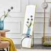 The 4rd generation aluminum alloy metal frame wall mounted full body mirror, bathroom makeup mirror, bedroom entrance, decorative mirror, quality upgrade, 59 "* 15.7"W1151125156