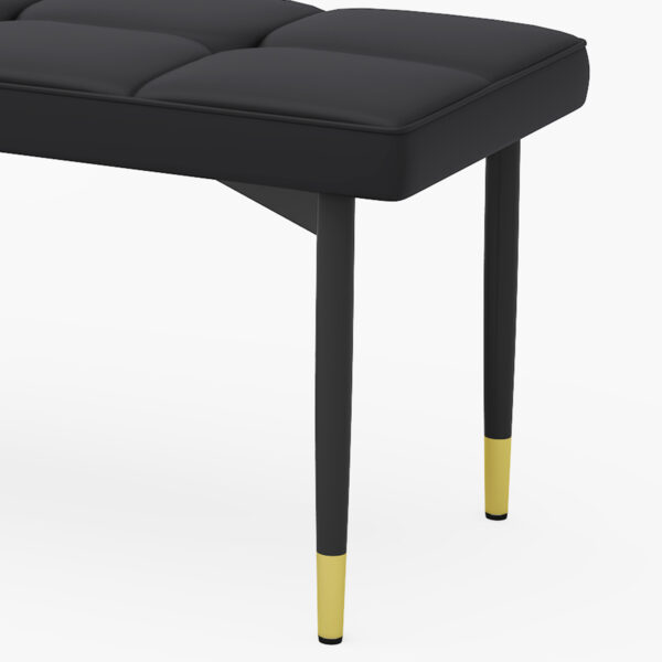 Table and chair set.Modern Black Marble Pattern MDF Dining Table Set - 55"x31.4" with 4 Extended Seat Cushion PU Dining Chairs and 1 Bench,A Choice of Subtle Luxury for Modern Homes.