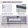 The top of the coffee table is made of MDF and white stickers, and the sides are clear tempered glass. The design is simple and elegant, and the structure is strong.