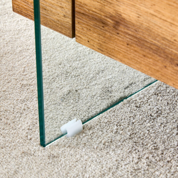 b307cfaaf6134b929b11d6091acaabd7_ddfdbfdce3d97af141616209808eb8ec 43.3 Inch Modern Two-Tier Coffee Table - Clear Tempered Glass and Natural Wood Grain, Multifunctional Storage Design.The bottom tier includes a drawer.Can be used as a coffee table,side table,etc.