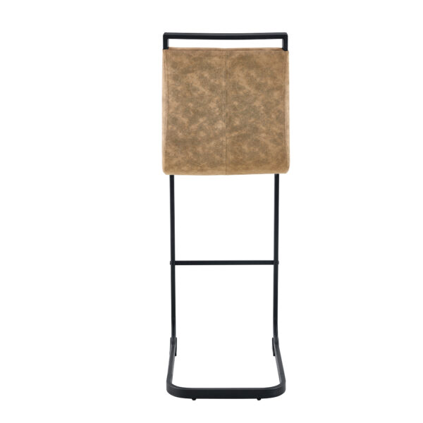 b42be157ebb64e6b85880d4517e53683_1c0773faddf76cee9dd326fe21a1adc0 42.5 Inch Tall Brown Tech Fabric Bar Stool - A Perfect Combination of Modern Design, Comfort, and Stability.A Set of 2.Suitable Not Only For Home Use But Also For Bars, Restaurants,And Other Settings.