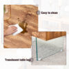Natural Style MDF Coffee Table - 39.3"x21.6" with Tempered Glass Legs.Density Board Sticker,Reinforced Glass.