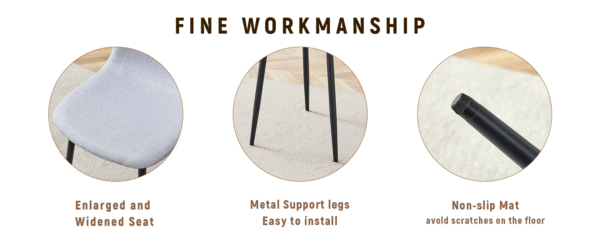 Table and chair set.71*35.4 inch Wooden And Black Spliced Dining Table With Storage Function In The Middle Of The Table Legs.Paired With 8 Light Gray Linen Fabric Chairs.