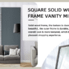 Fourth generation solid wood frame long mirror, dressing mirror, bedroom foyer, decorative mirror, clothing store, floor to ceiling mirror, wall mounted. 71 "* 31.4"