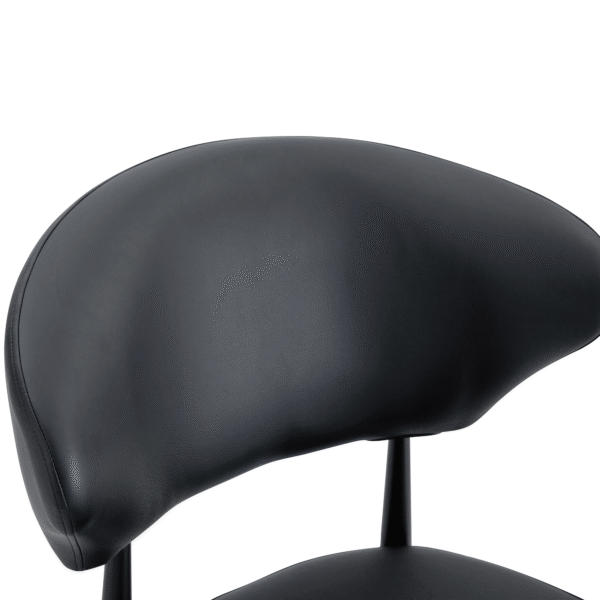 b5a107c7a3fe4a628c951d7616f508bc_9028104375a522711c4105a3a49e212e Black Minimalist Ergonomic Dining Chair, With A Curved Backrest For Comfortable Design,Unlocking A Comfortable And Minimalist New Sitting Posture. A Pack Of 4.Available In Black And White.