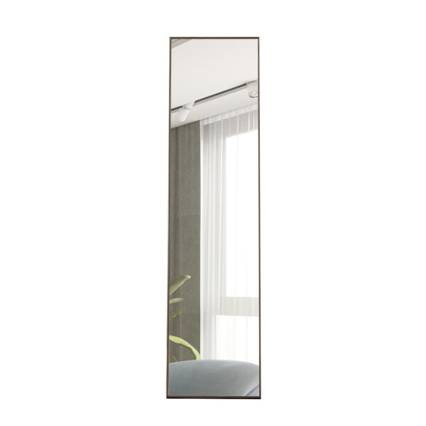 b684ad9d18154494b601735689865c7d_20220927_bd69fa359dafbf3da2c9159e18c65240 4th generation gray solid wood frame full length mirror, dressing mirror, bedroom porch, decorative mirror, clothing store, floor mounted large mirror, wall mounted,Stylish Home Essential. 58 "* 15"