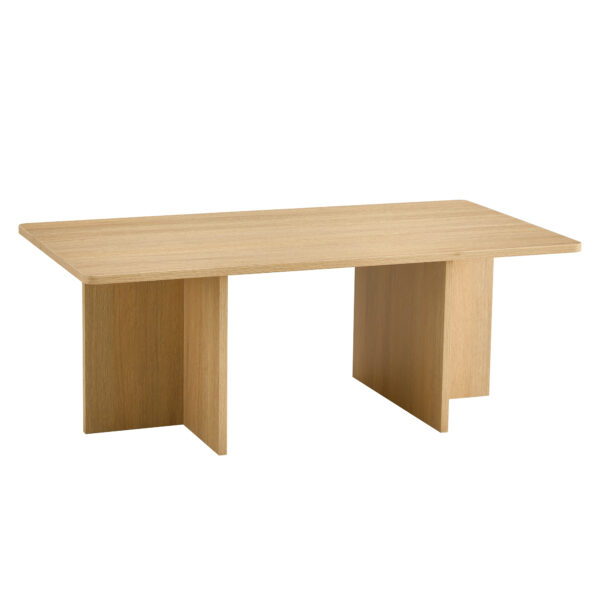 A modern and practical wood colored coffee table. The coffee table is made of medium density fiberboard material and is suitable for living rooms, bedrooms, and study rooms. CT-2O