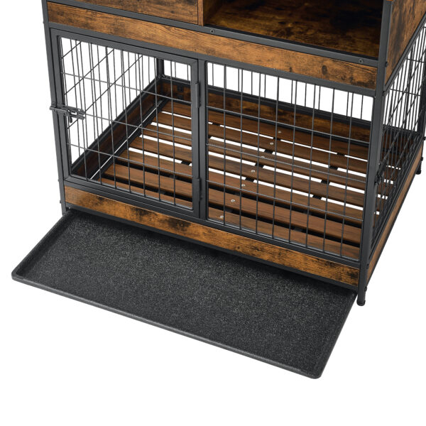 b7367df0dbed45628e4632c7a822d1f1_20240319_555c989ba5c18ea3acc2c5eeea493767 Furniture Dog Cage Crate with Double Doors ,Rustic Brown,31.5"WX22.64"DX30.59"H