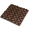 76-Pack 11.42"x11.42" Plastic Interlocking Deck Tiles - 68.80 Sq.Ft Outdoor Plastic Flooring,Super Durable & Waterproof, All-Weather Indoor/Outdoor Use,Eco-Friendly Non-Toxic Material