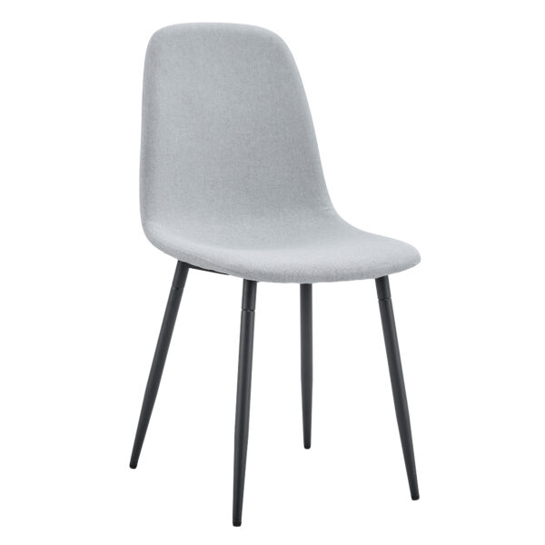 b7d7a60825604014adf1949539255639_1854c796f260c2d657e64e70b16e6df8 Comfortable Linen-Cotton Dining Chair Set - Four Pieces in Light Gray.Integrated Seat and Backrest,Linen-Cotton Material,Modern Home Matching.