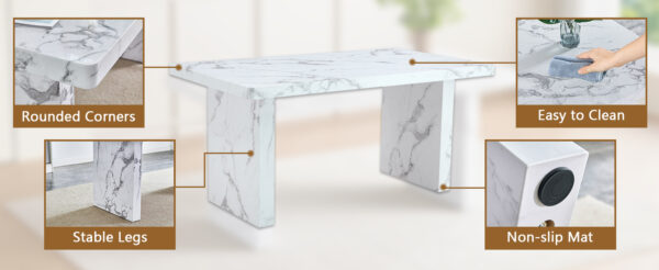b7fe7397988e461f97863a5c1935220c_7bd96029997c41e9f27cbc5ec0ba9666 63"*35.4"*30" inches Luxurious Marble Pattern MDF Dining Table - A Choice of Subtle Luxury for Your Home.Create Your Exclusive Low-Key Luxury Space.