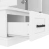 U-Can 78.7''H Hall Tree with Bench and 5 Storage Cubbies, Modern Entryway Storage Organizer Cabinet with 4 Doors, 5 Drawers and Adjustable Shelves for Hallway, Entryway, Living Room