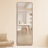 The 4th generation floor standing full-length mirror. wall mirror, bathroom makeup mirror, bedroom foyer, clothing store, wall mounted.    65 "* 23.2"