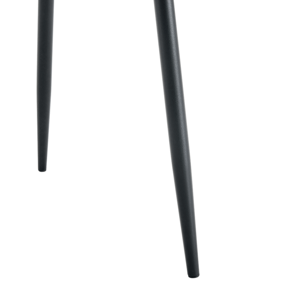 b891f05867544cdfaaefc03fa7f87af2_be14a7c9d8a7682cc8fdbb763a272f1c Luxury Simple Chair - Set of 4 Light Gray Linen-Cotton Material High Resilience Dining Chair with Metal Black Leg.Integral metal leg architecture,Suitable for various interior decoration styles.