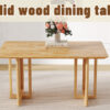 Chinese country retro solid wood dining table, simple modern imitation rattan dining table, wooden dining table.Suitable for dining room, living room, office.Natural Style Solid Wood Dining Table.