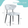 White Minimalist Ergonomic Dining Chair, With A Curved Backrest For Comfortable Design,Unlocking A Comfortable And Minimalist New Sitting Posture. A Pack Of 4.Available In Black And White.