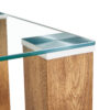 Glass-Top Coffee Table,tea table, with MDF Legs - Stylish Blend of Elegance and Durability 44.9"*21.7"*16.9"