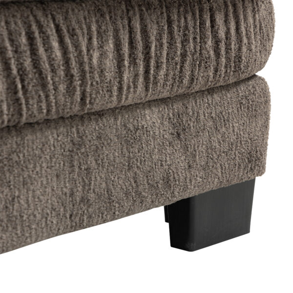Two-seat Sectional Sofa Modular Deep Seat Sofa Couch Chenille Sofa Sleeper Comfy Upholstered Furniture for Living Room Apartment Studio Office-Gray