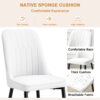 Table and chair set.Luxurious Snow Mountain White Slab Round Dining Table Set - 47"x47" with 6 White PU Chairs.Sintered Stone Tabletop,MDF Table Leg,