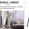 The 4th generation floor standing full-length mirror. wall mirror, bathroom makeup mirror, bedroom foyer, clothing store, wall mounted. 60 "* 16.5"