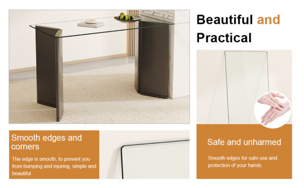 bbb7e14f5486444bbdfc30564b9e7aed_5649b0c71f12d8c98f3486280b959ac2 ONLY Separate Glass Tabletop.24*48 inch Rectangular heat-resistant Transparent Tempered glass Tabletop.Suitable for various occasions such as kitchens and restaurants.Transparent,24*48*0.31 inch.