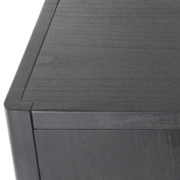 Mirod Farmhouse Style 4-Door Cabinet with Natural Finish, A Rustic Accent for Entryways or Small Spaces