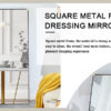 The 4th generation floor standing full-length mirror. wall mirror, bathroom makeup mirror, bedroom foyer, clothing store, wall mounted.    65 "* 23.2"