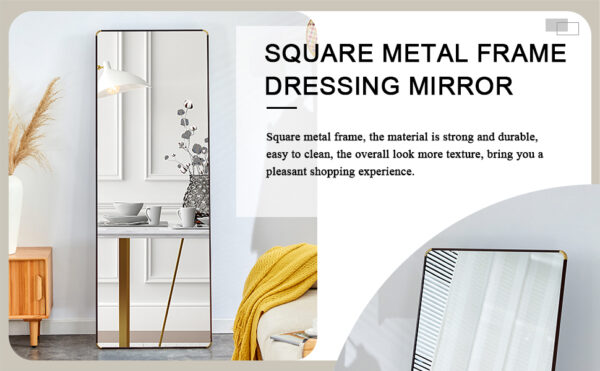 The 4th generation floor standing full-length mirror. wall mirror, bathroom makeup mirror, bedroom foyer, clothing store, wall mounted.    65 "* 23.2"