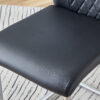 Modern Dining Chairs with Faux Leather Padded Seat Dining Living Room Chairs Upholstered Chair with Metal Legs Design for Kitchen, Living, Bedroom, Dining Room Side Chairs Set of 6 (Black+PU ) C-001
