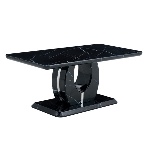 bd1d01dec74b4caca6258a1fc9fce8b0_7b4f7955cab6ce97fe2777e450388b9e Modern minimalist black MDF pattern sticker pattern MDF rectangular coffee table. Add a peaceful and comfortable atmosphere to your home. MDF coffee table, black MDF pattern sticker, side table.