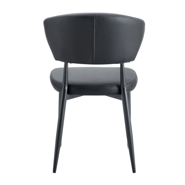 bd806dab65c04030a20a1c6002e67ae1_4dac6f88331f2a8a75a2b6b6f6f4ec5d Black Minimalist Ergonomic Dining Chair, With A Curved Backrest For Comfortable Design,Unlocking A Comfortable And Minimalist New Sitting Posture. A Pack Of 4.Available In Black And White.