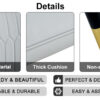 Modern dining chairs are equipped with light gray PU artificial leather backrest cushions and black metal legs, suitable for restaurants,kitchens,and bedrooms.Set of 4pieces (light gray+PU)W1151118943