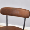 Fashionable and Comfortable - Two Sets Of Rrgonomic High Leg Bar Chairs, With Brown Technology Fabric Cushions That Are Soft And Comfortable,Black Metal Legs. The Total Height is 35.5 Inches.