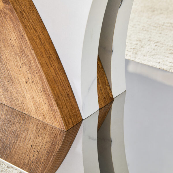 be004dd07d404299b4b4aab9ebf0dbc2_1cecabd8b497d147440d776027fab055 Rectangular Coffee Table.Tempered glass countertop, and artistic MDF legs,perfect for hosting dinners, conferences, home, and office decorations.White and wood,Dining table,Tea Table.Coffee Table.