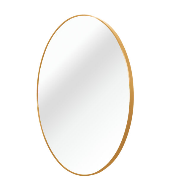 32 Inch Gold Metal Framed Round Bathrrom Mirror for Wall.(W2203134043)