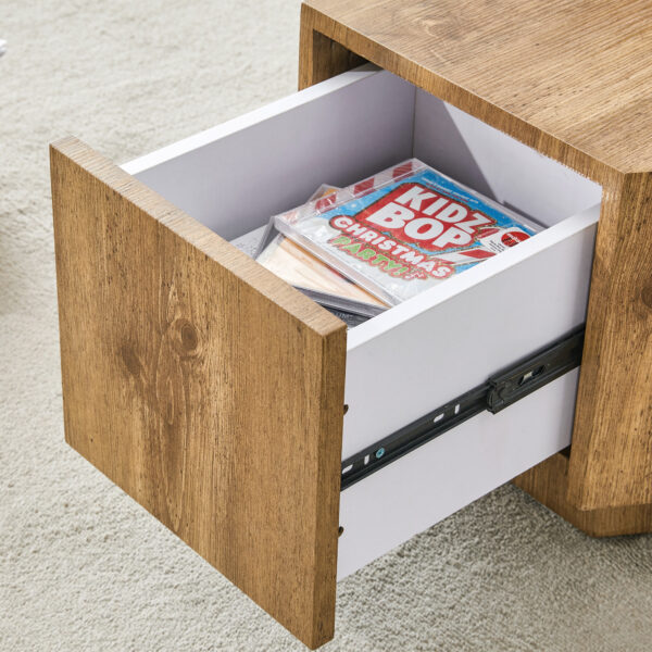 bfe8dc4a892d4be2ad505332f2a4f633_a6c3cec73ae48a0e5a32a3ed5cf4a0c9 Simple and Practical! MDF material hexagonal coffee table with drawers.Made of high-quality materials,Adopting a unique hexagonal design,simple and elegant without losing personality.