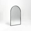 24x36 Inch Black Metal Framed Arched Bathrrom Mirror for Wall.(W2203134097)
