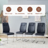 Table and chair set.63*31.4 Inch Pandora Patterned Sintered Stone Dining Table Set - 6 Black Chairs With Silver Metal Legs.Modern Light Luxury.Perfect For Dinner Room,Meeting Room,Kitchen,etc.