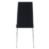 Grid armless high backrest dining chair, black chair and 6-piece set of electroplated metal legs, office chair. Suitable for restaurants, living rooms, kitchens, and offices.W115163430  0924