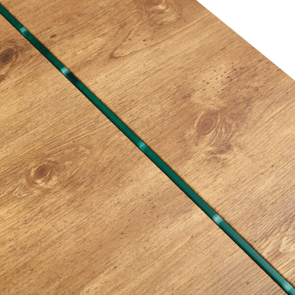 c0c2e886ecb44013ae82fb91aa43e217_6b979e64bbc26d0ce4ed2f5f0effab9d 43.3"x23.6" Wood colored texture sticker MDF Coffee Table with Tempered glass legs.Suitable for Living Room.It can be used not only as a coffee table but also as a side table or display stand.