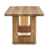 64.5 x 35.4 Inch Stylish Wood Color Textured Dining Table, Perfectly Blending Simplicity And Transparency. Made of MDF Material With Wood Grain Stickers, It Exudes A Strong Sense Of Fashion.