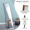 4rd generation packaging upgrade brown solid wood frame full body mirror, dressing mirror,  decorative mirror, clothing store, floor standing mirror. W1151124247